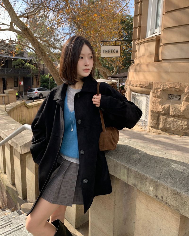 [ORIGINAL] Wound Suede Middle Jacket