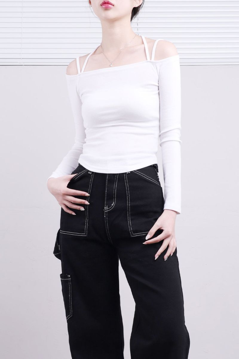 NONCODE（ノンコード）の「Colin Choker Off Shoulder T-Shirt（Tops）」