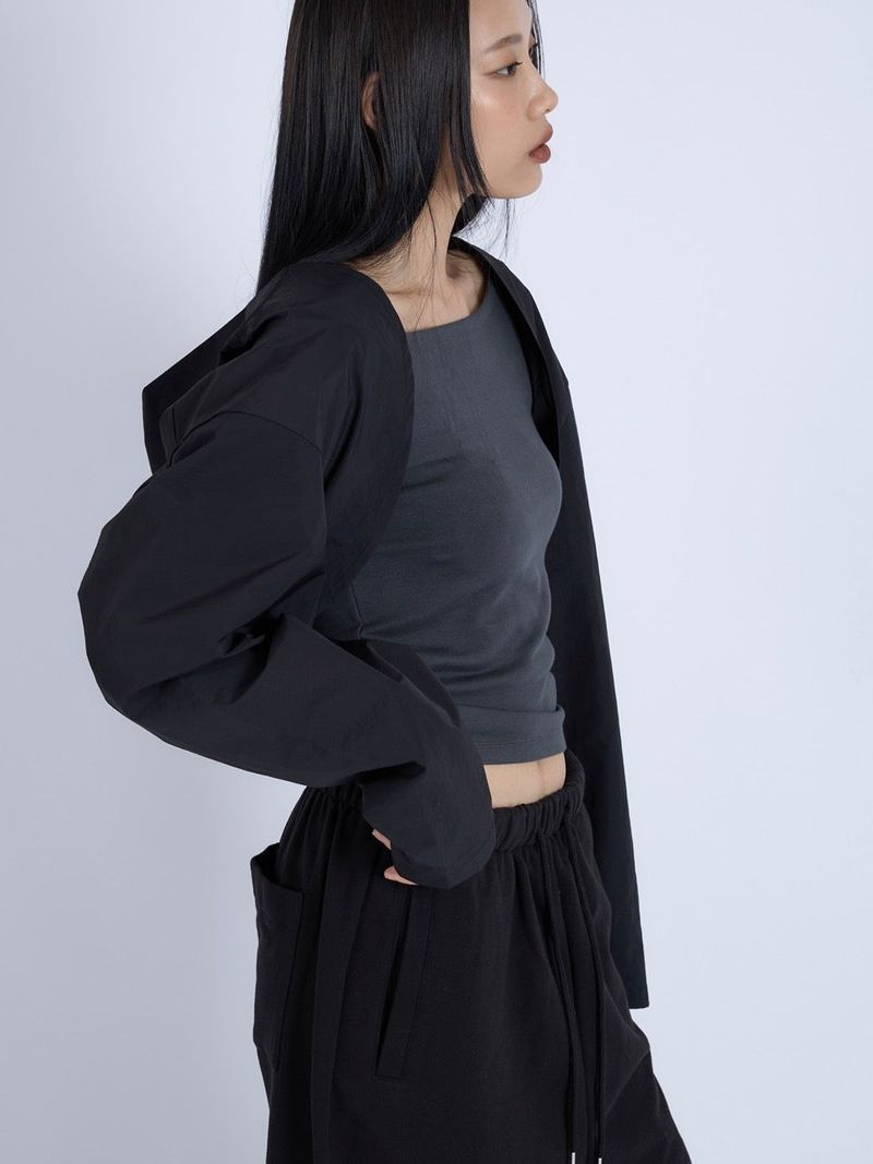 Hooded Shrug, Black