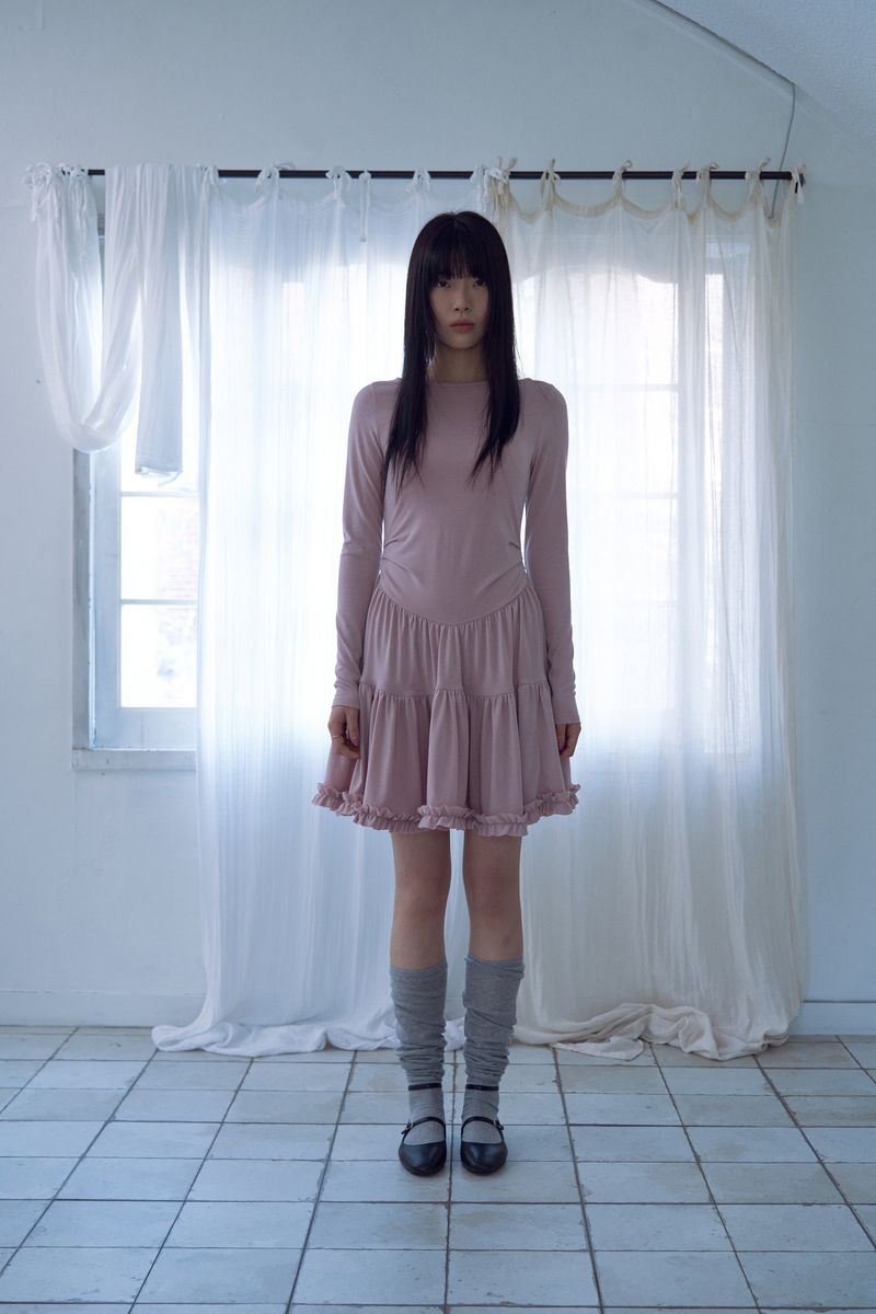 tutu jersey dress_pink