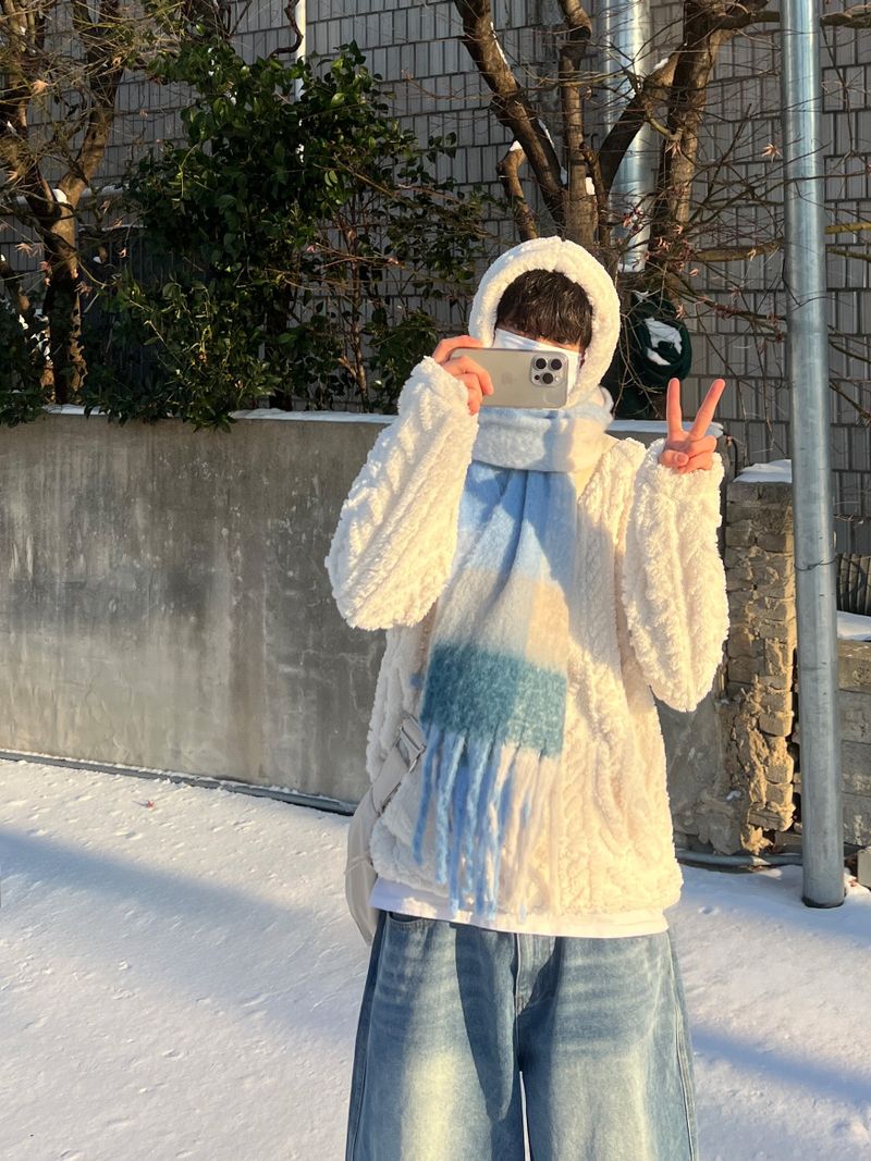 Fleece Cable Knit Hoodie (3 Colors)