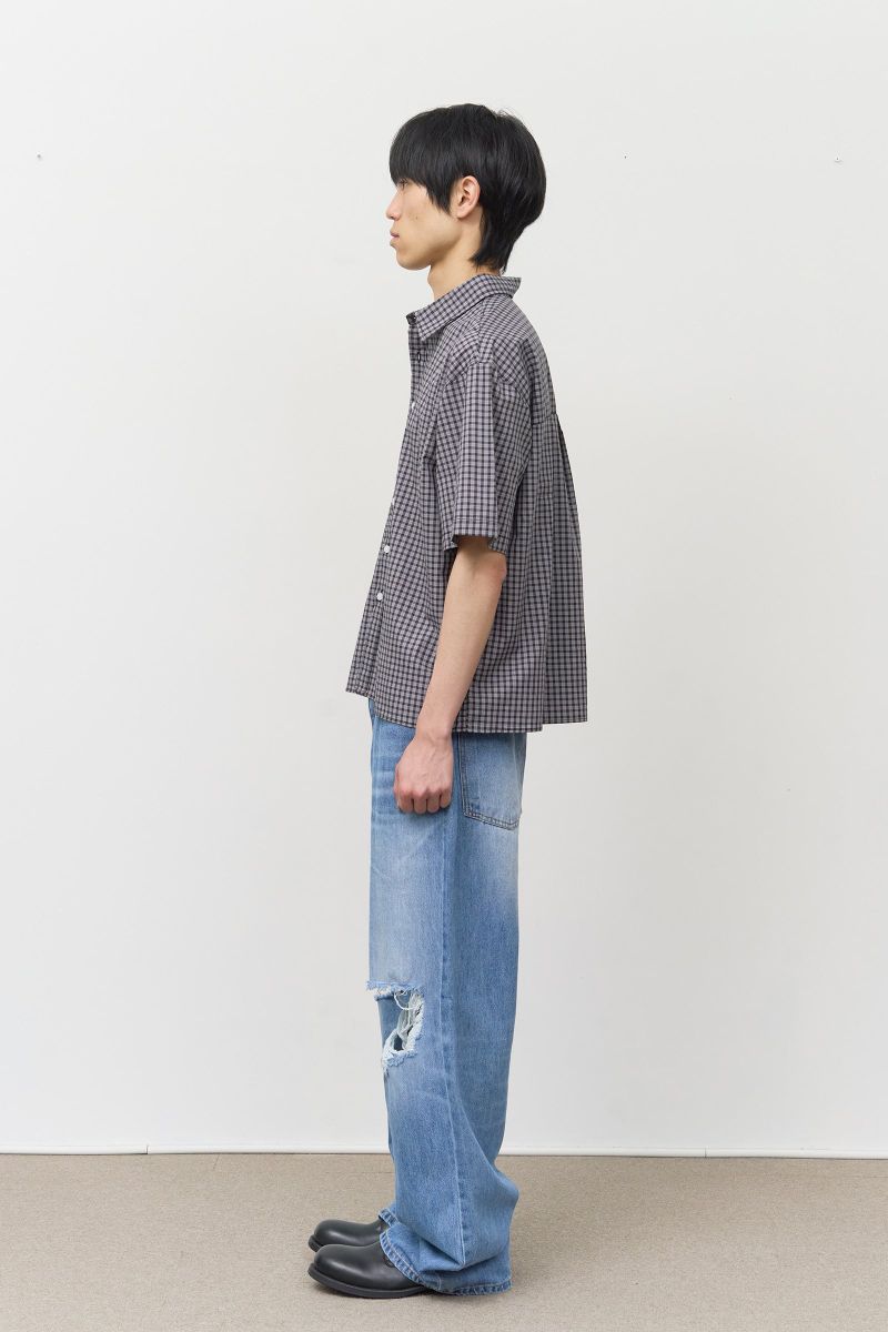 Sion Checked Half Shirt