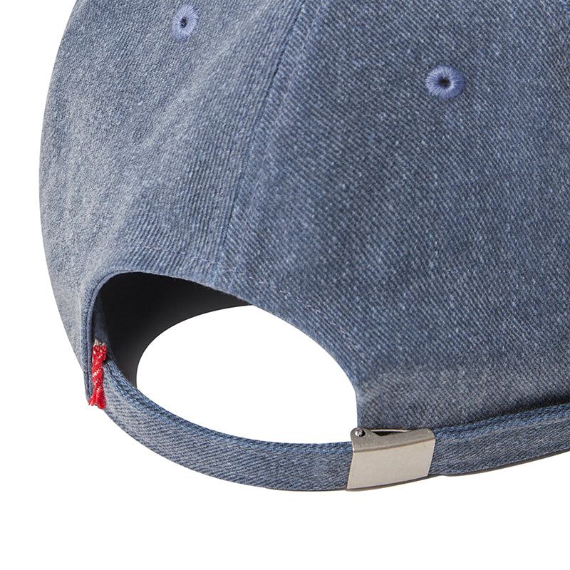 UNI WASHING DENIM LOGO CAP [BLUE]