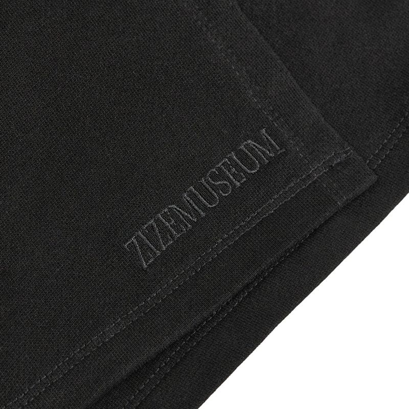レイヤードスナップラップスカート (BLACK)