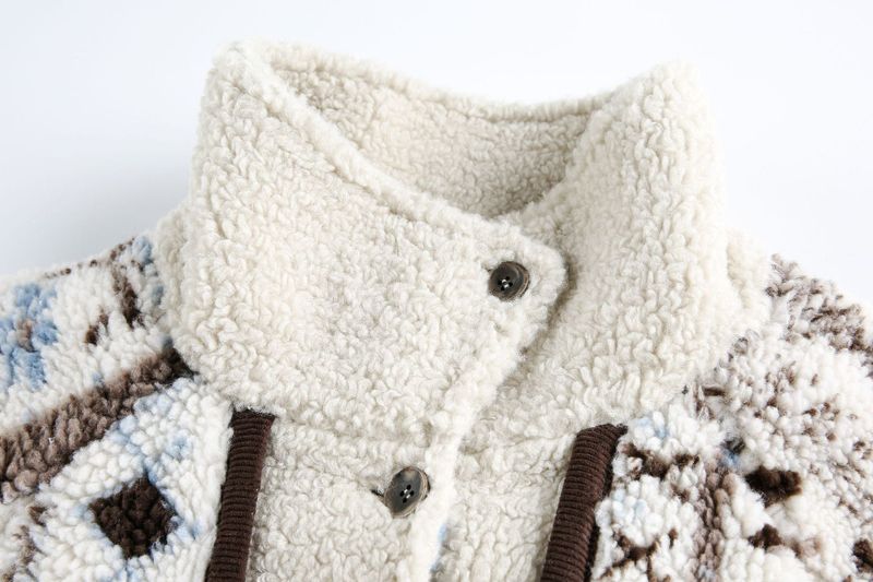 Nordic Pattern Boa Jacket
