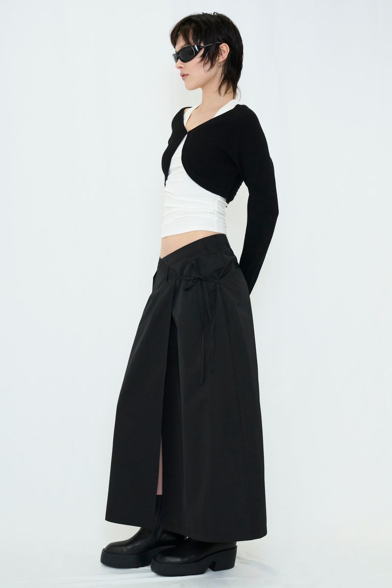 WRAP MAXI SKIRT