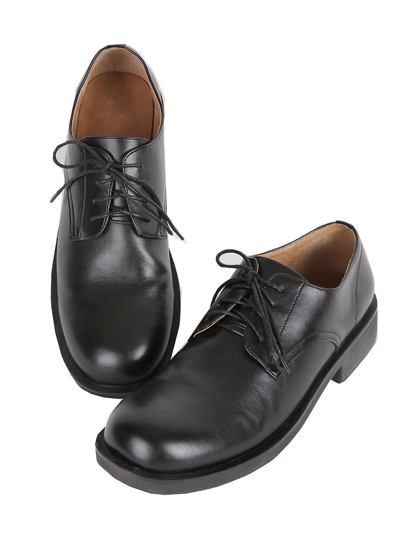 No.1308 blunt 4hole derby SHOES