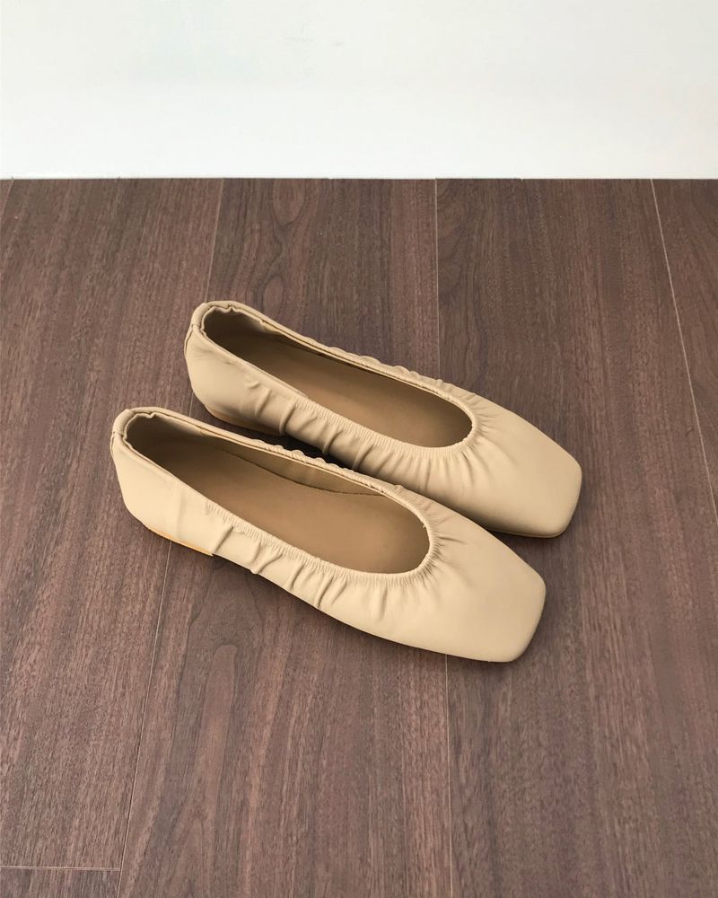 Square Mood Flat Shoes (3 Colors)