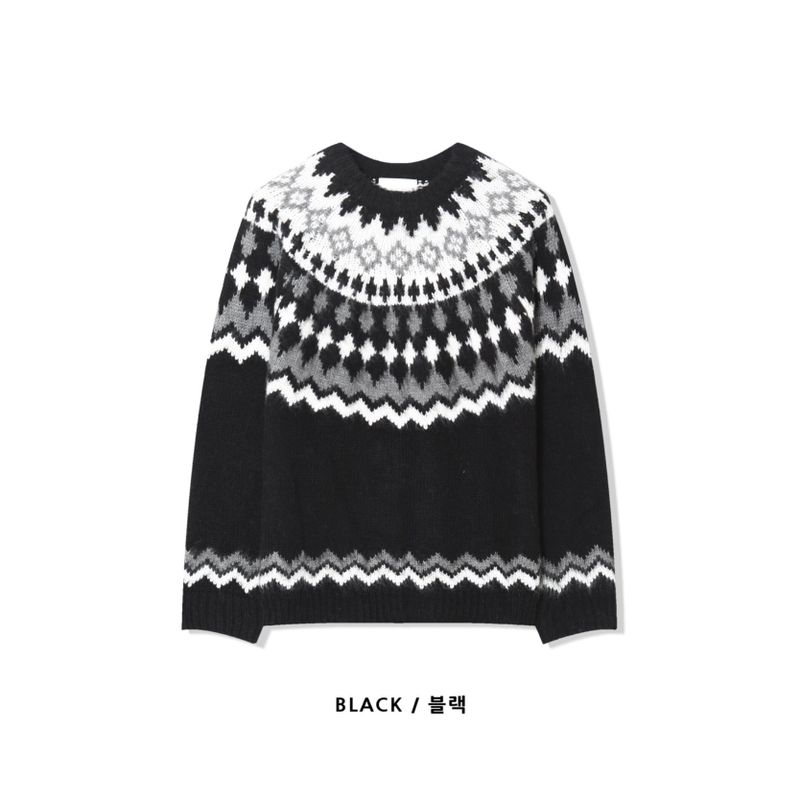Mohair Nordic knit (4color)