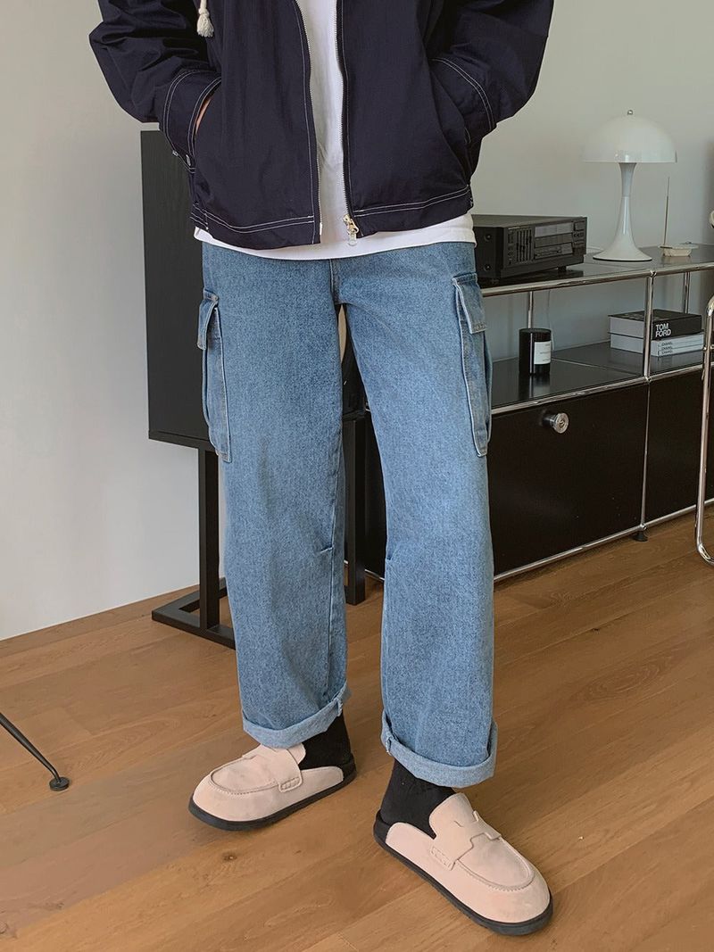 ASCLO（エジュクロ）の「ASCLO Washed Denim Cargo Pants（Pants）」