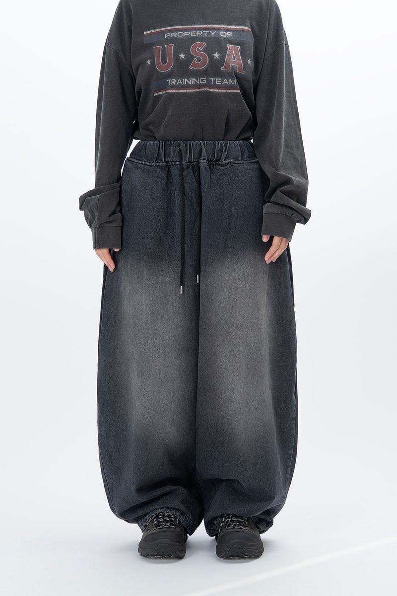OAN(オアン)の「Leggy Side Tuck Balloon Denim(Pants)」