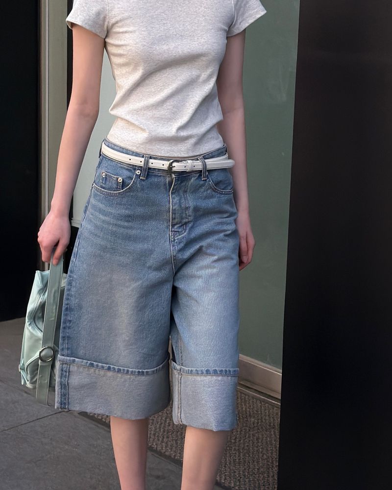 BEIDELLI（ベイデリー）の「[ORIGINAL] Riku Roll-up Bermuda Denim Pants（Pants）」