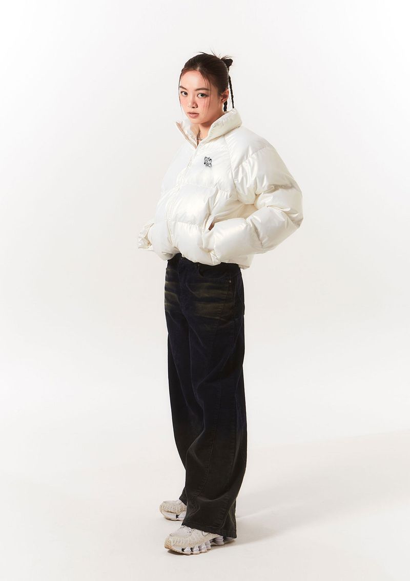high beam puffer jk - pearl white