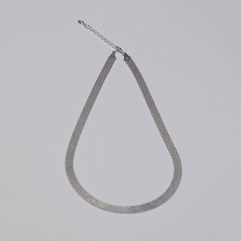 silver fabou necklace (vermeil)
