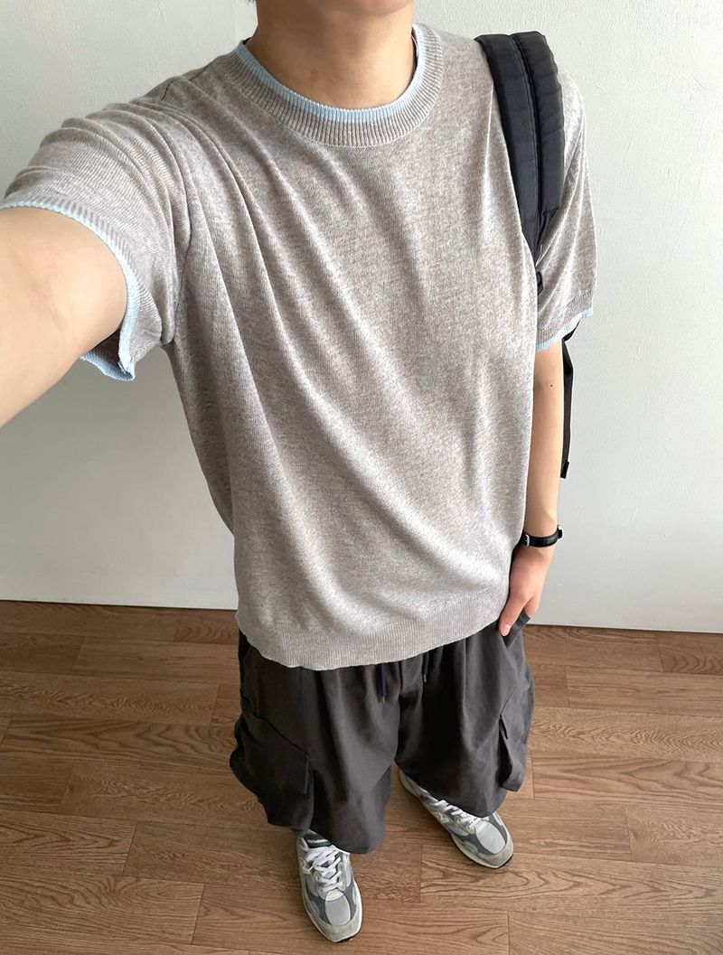 IDF（アイディーエフ）の「Elbin Bamboo Short Sleeve Knit（Tops）」