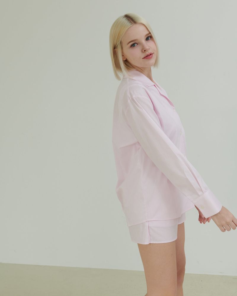 Ontheshell Shirt Set Up - Soft Pink