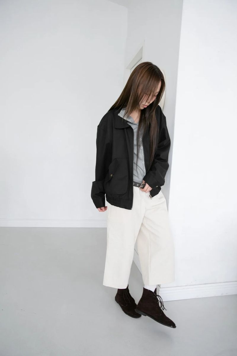 fold pocket jumper(2colors)