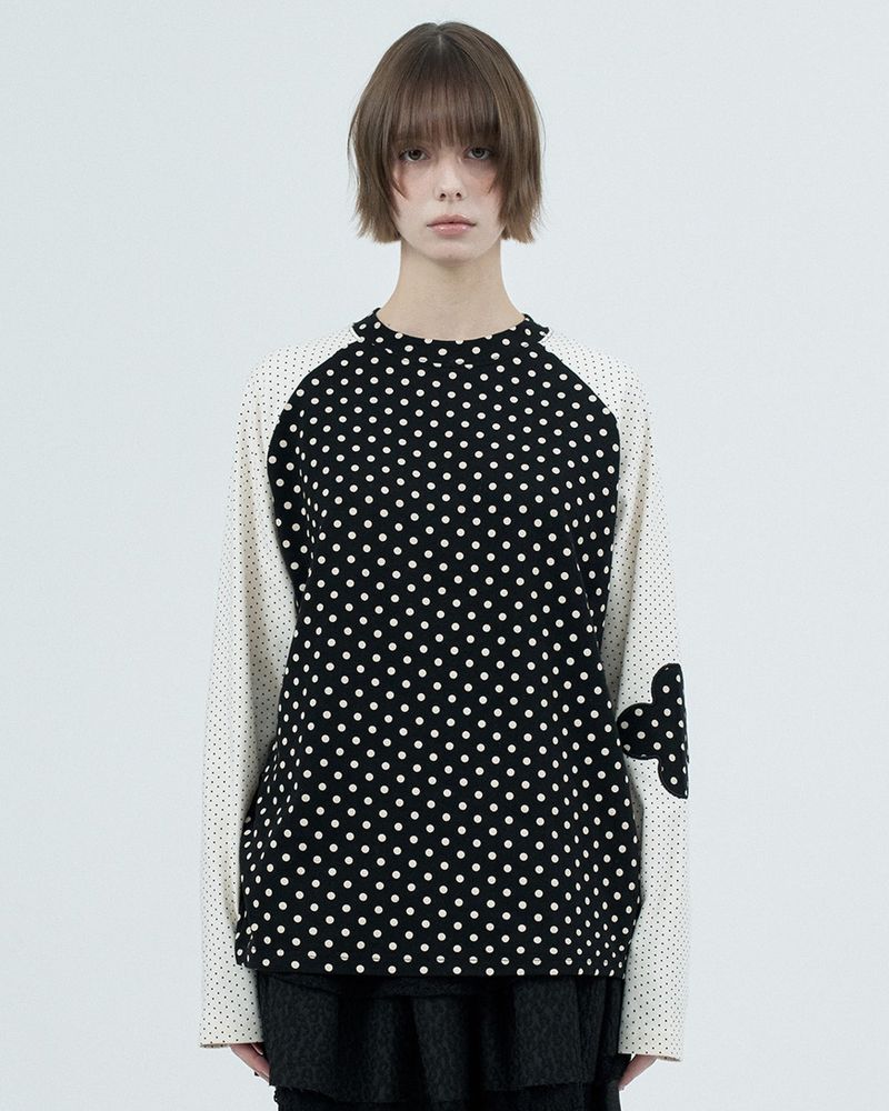 Fazed(フェイズド)の「patched raglen t-shirts / black(Tops)」