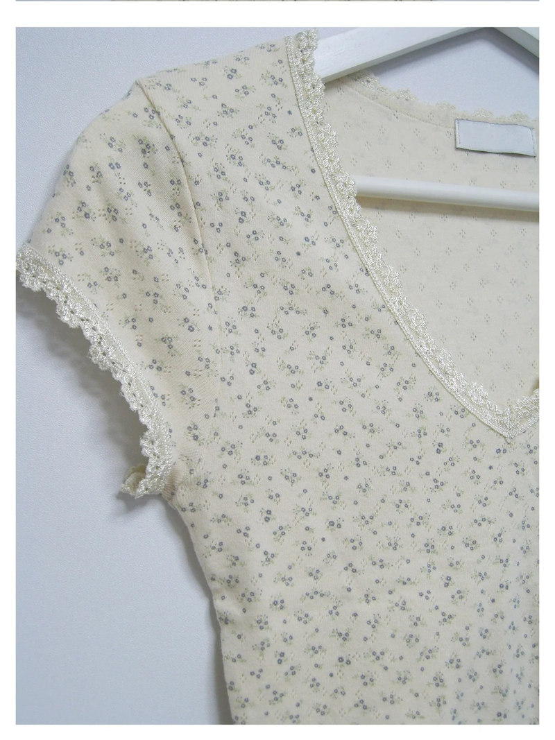 floral v tee