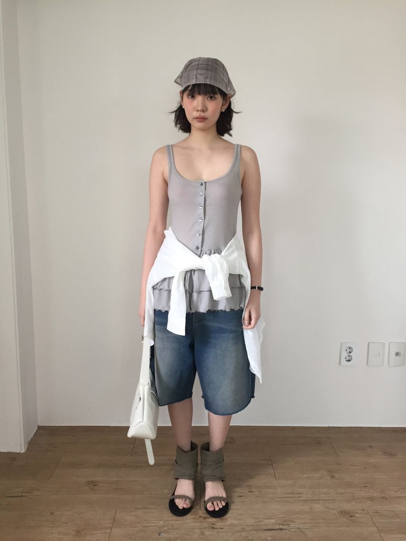 Salty Bermuda Denim Pants (1color)