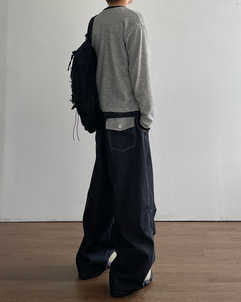 Checker Nonfade Denim Pants