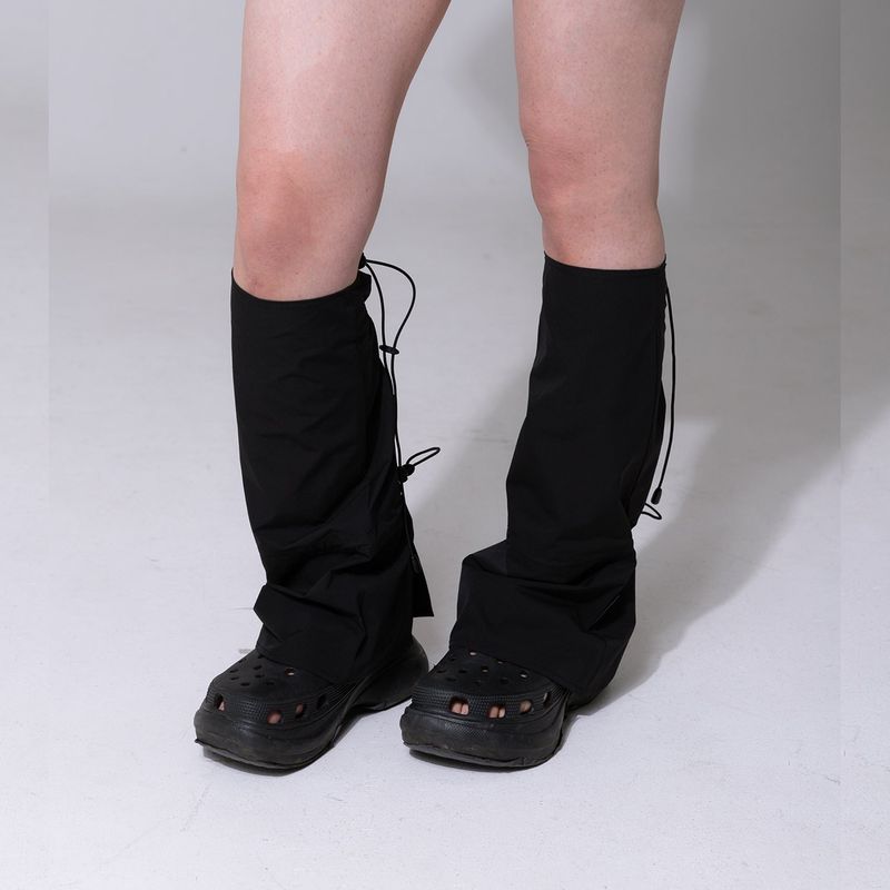 Boxer Sneakers Leg Warmers Black