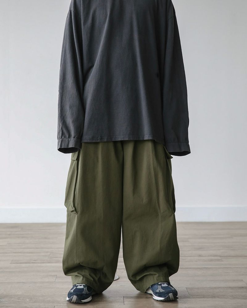 NA 3D CARGO COTTON PANTS