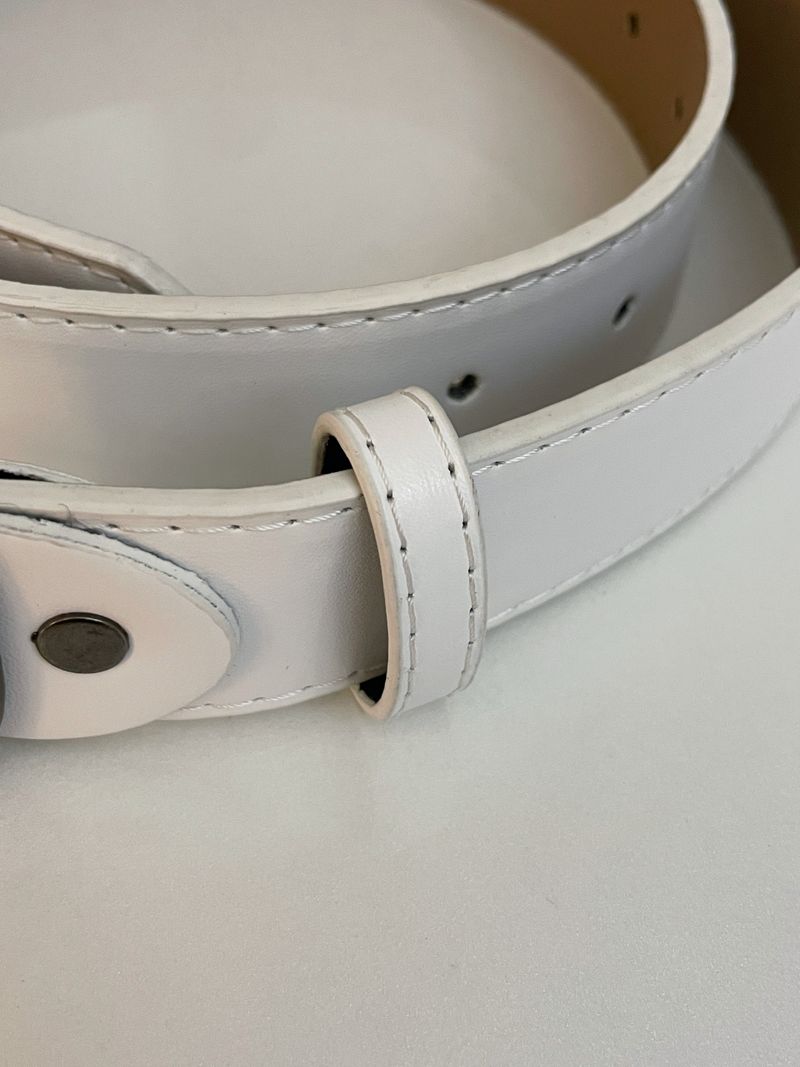 White Square Belt