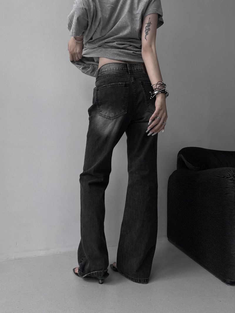 cat brush wide denim