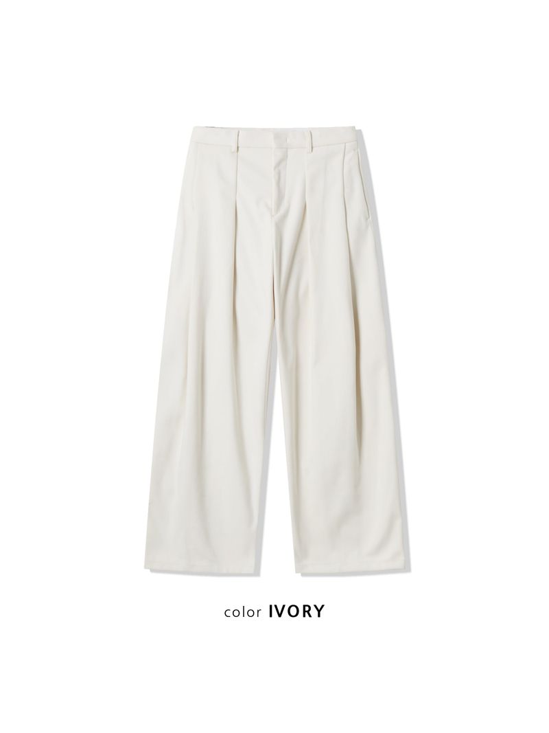 M2 WOOL REVERSE TUCK SLACKS