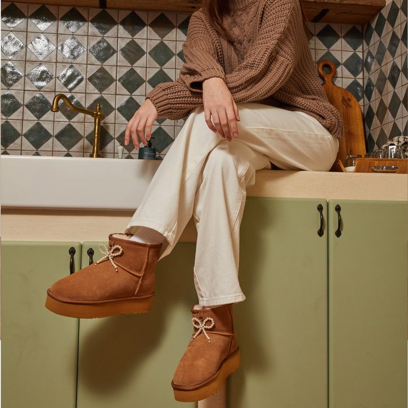 CHUBASCO WINTER FUR BOOTS COPO WCP2403 CHESTNUT
