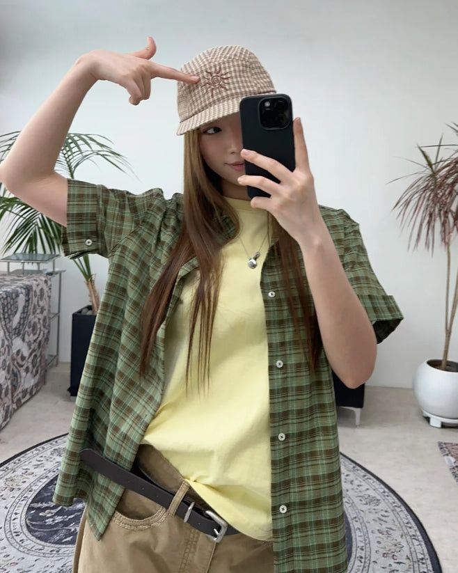 Kate Roll-Up Check Shirt