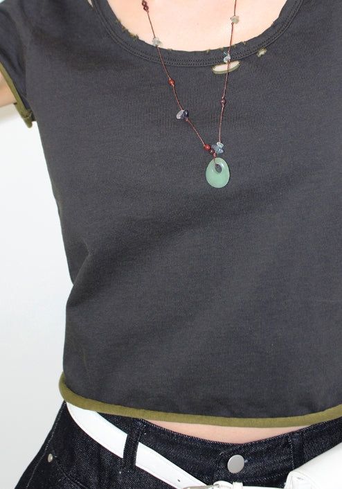 DAMAGE COLOR-BLOCK TEE