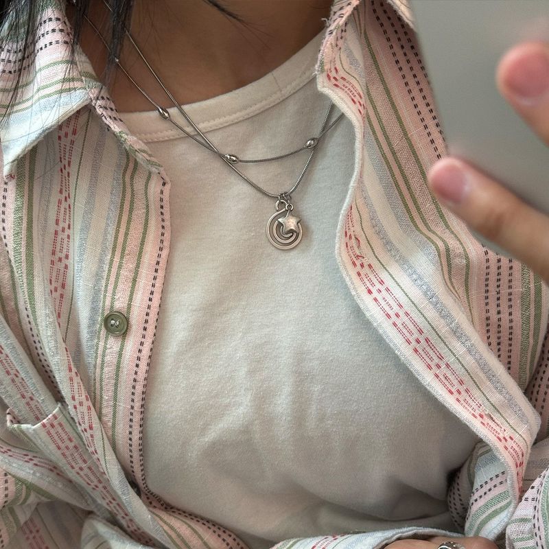 spiral star necklace