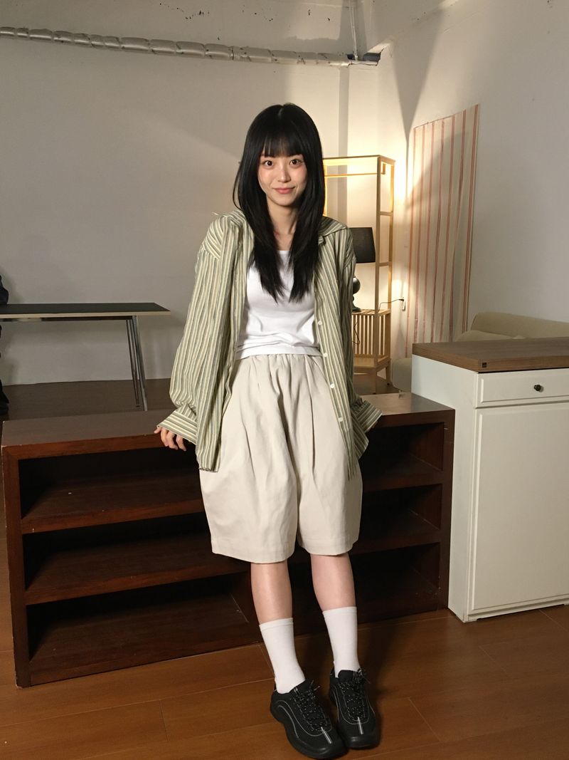 sorusoru（ソルソル）の「ベイプバミューダパンツ（2色）（パンツ）」