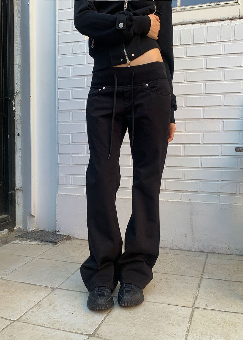 BANDING FLARE PANTS (2color)