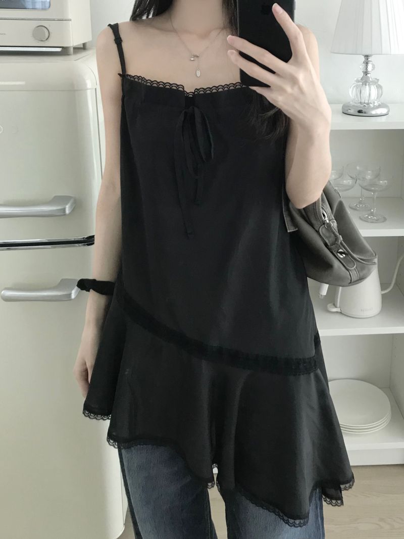 Rib Unbalanced Dress (3 colors)