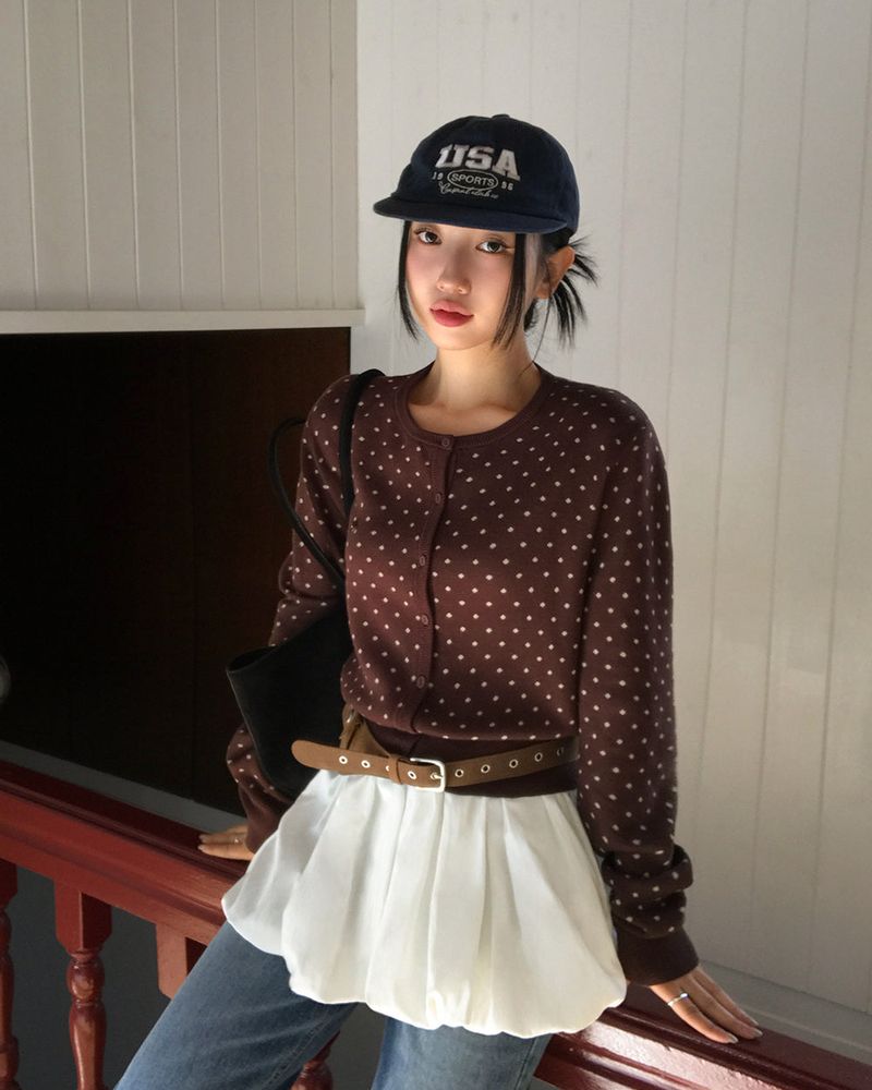 [ORIGINAL] Poky Dot Knit Cardigan