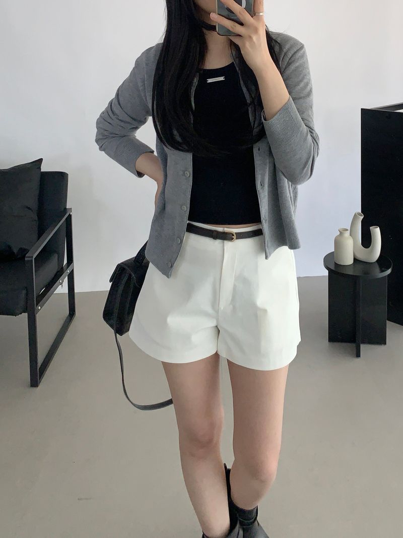 Nanore Round Neck Knit Cardigan