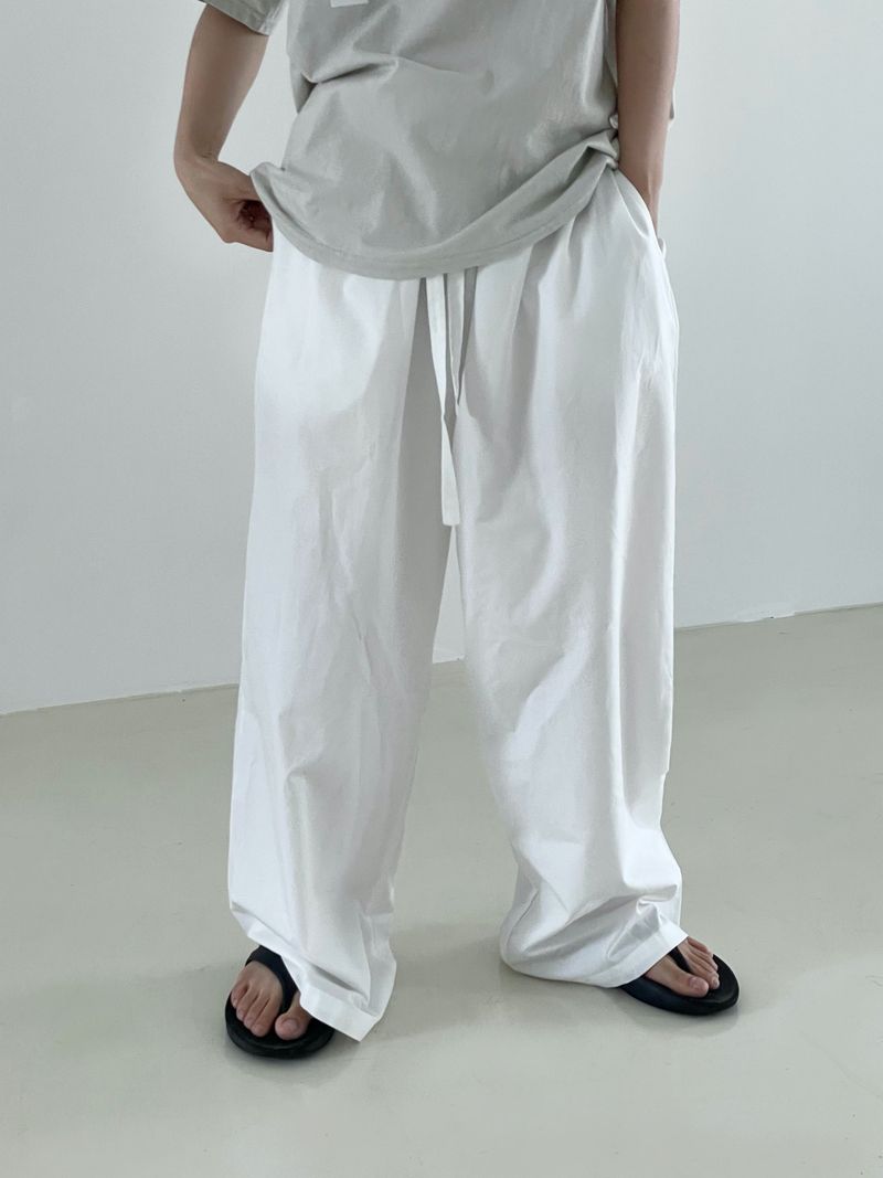 Natural Sleeky string pants