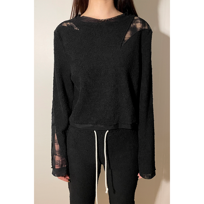 Still Lethardy（スティル レサーディ）の「CHECK COMBI TERRY TOP（Tops）」