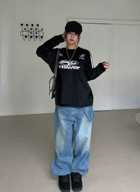Aensseo Velvet Track Over Tee