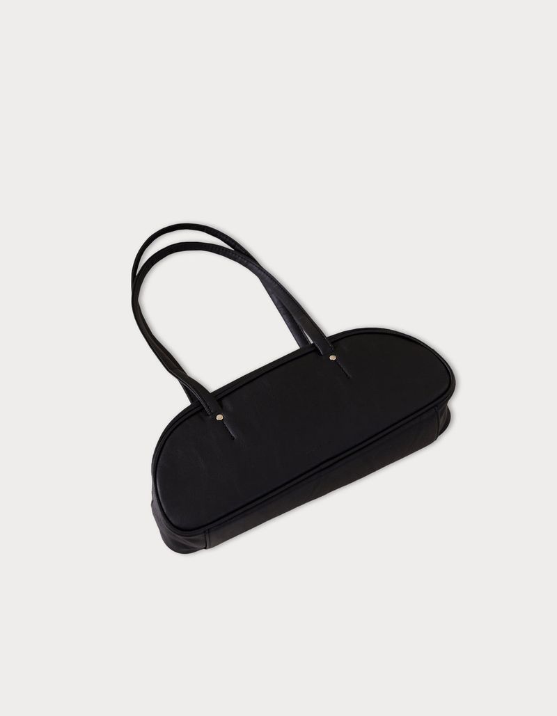 demi baguette bag - matt black