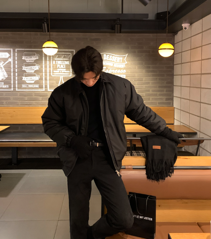 LOOKPLE（ルックプル）の「 Mapper Simple Two-Way Collar Padded Jacket（Jackets/Outerwear）」