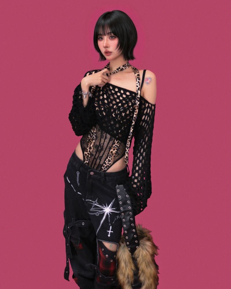 toXic leopard print body-suit