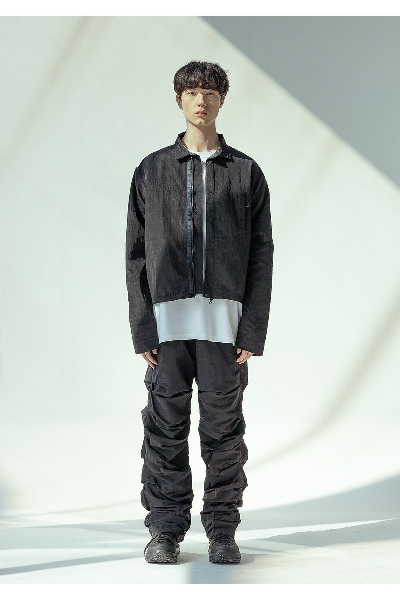 CRUMBLE NYLON PANTS