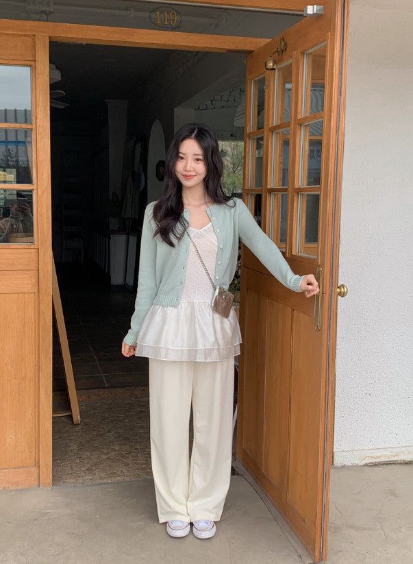 #Daily Rib Wide Training Pants (2color)