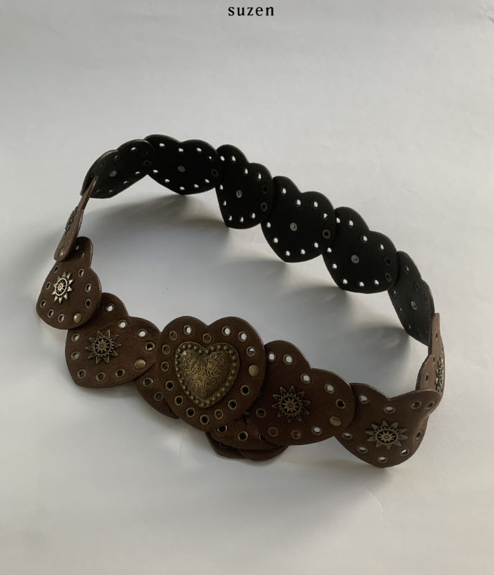 Deuca Vintage Heart Belt