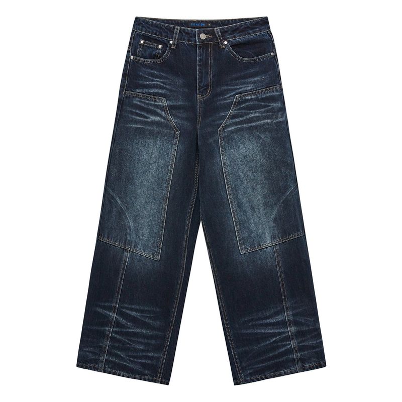 Sserpe(セルぺ)の「Double Knee Carpenter Wide Denim Pants Blue(Pants)」