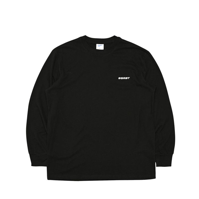 BSRABBIT(ビエスラビット)の「BSR2223FWPO082 BSBRT SIMPLE LOGO LONG SLEEVE BLACK(Tops)」